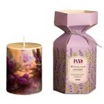 Scented Pillar Candle for Home Decor & Gifting – Lavender Scented | Set of 1