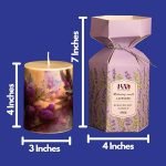 Scented Pillar Candle for Home Decor & Gifting – Lavender Scented | Set of 1 - Image 3