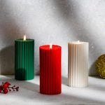 Combo of 3 Scented 'Belief' Pillar/Tapered Candles| Candle for Candle Stand - Home/Party/Table Decor-Celebration Table/Dinner Hosting - Image 2