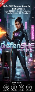 DefenSHE Pepper Spray | Best Quick Action Self Defence Spray for Women in India | Long Range Protection | 55 ml| Up to 12ft Range - Image 5