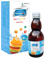 Theraton Multivitamin + Minerals Syrup – Tonic of D-Biotin, Amino Acids & Essential Vitamins | Daily Wellness Support | 200 ml