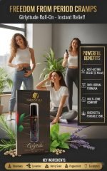 Girlyttude Premium Period Cramp Relief Roll On – Natural Pain Relief | 100% Herbal | No Side Effects | 15 ml - Image 5